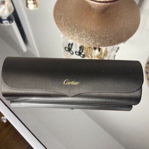 Cartier Black Sunglasses Case with Magnetic Closure- Made in Italy